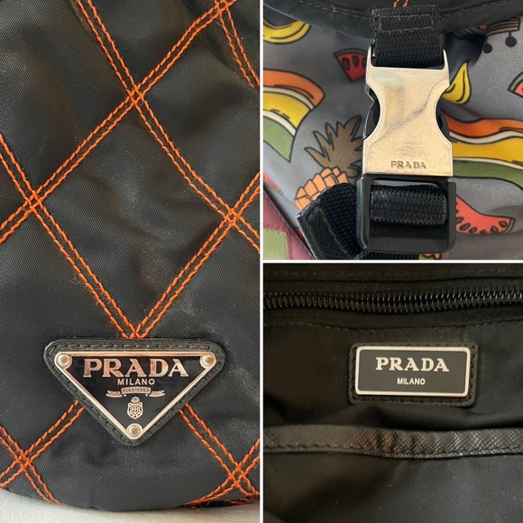 Prada Back Pack Quilted, Nylon, Spring 2017, Multicolor Print - Picture 15 of 16